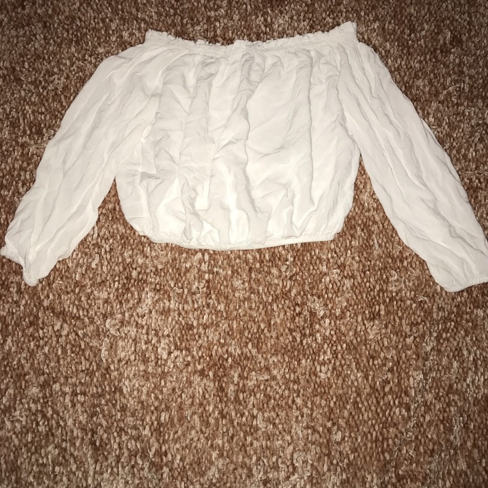 White off the shoulder top